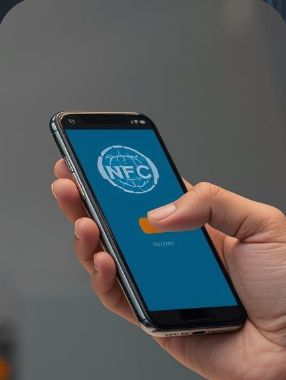Carteirinha digital NFC no celular